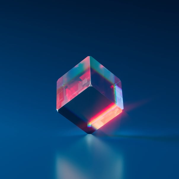 Floating Glass Cube